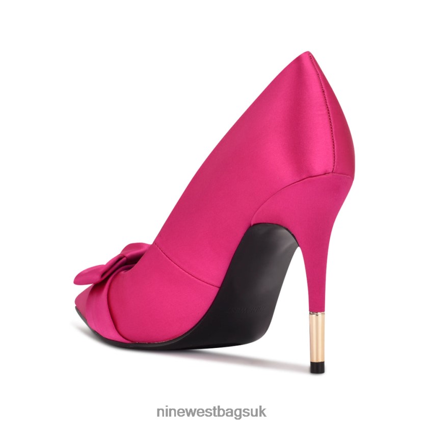 Nine West Bowy Dress Pumps RFX40B1873 - Nine West UK Pink Satin