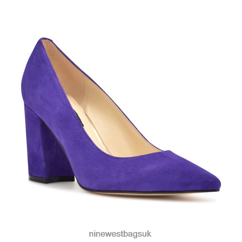 Nine West Cara Dress Pumps RFX40B2144 - Nine West Bags UK Purple Suede