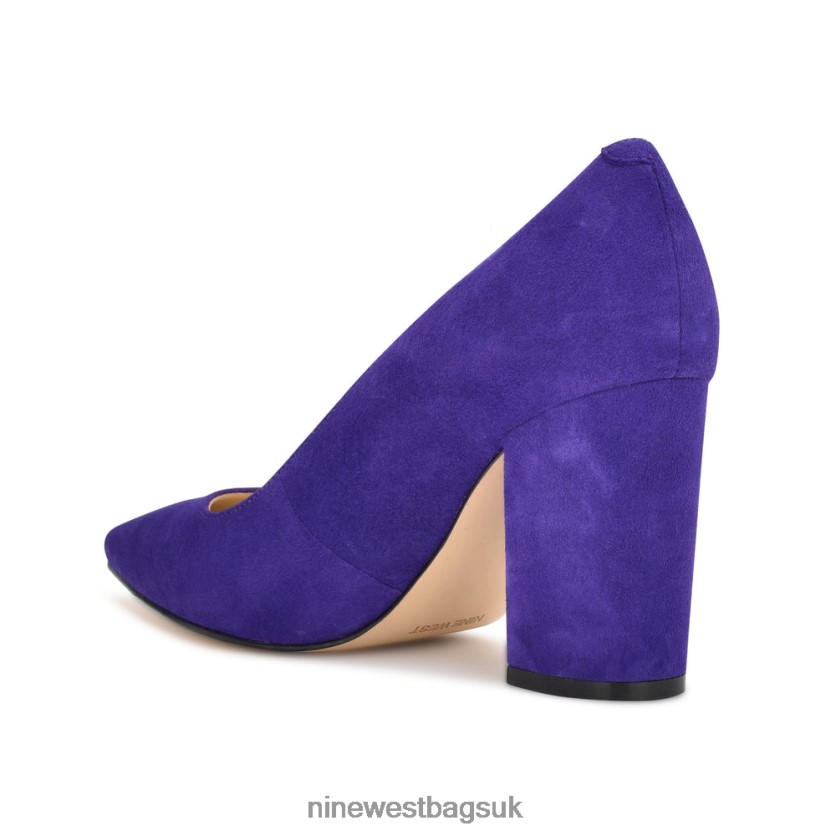 Nine West Cara Dress Pumps RFX40B2144 - Nine West Bags UK Purple Suede