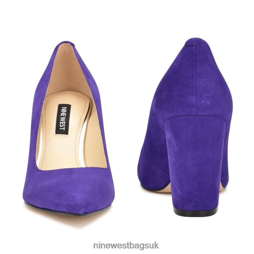 Nine West Cara Dress Pumps RFX40B2144 - Nine West Bags UK Purple Suede