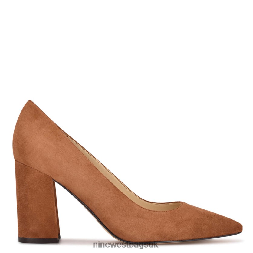 Nine West Cara Dress Pumps RFX40B2166 - Nine West Sandals UK Cognac Suede