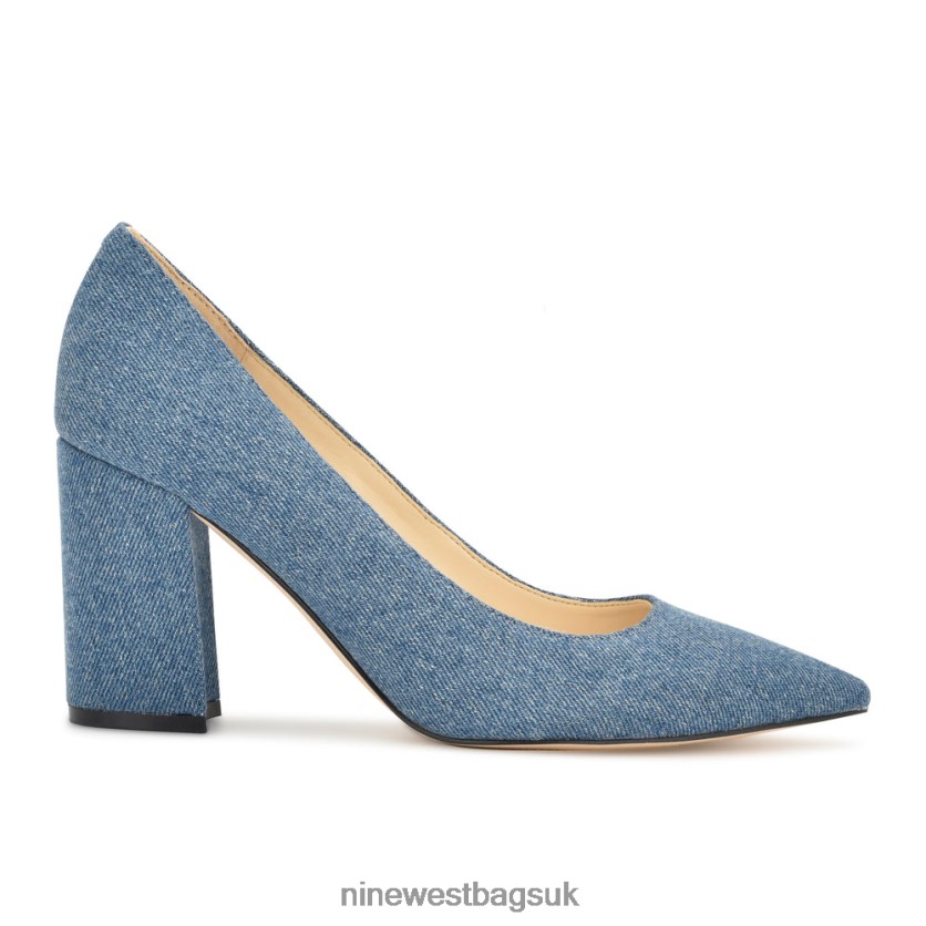 Nine West Cara Dress Pumps RFX40B868 - Nine West Bags UK Blue Denim