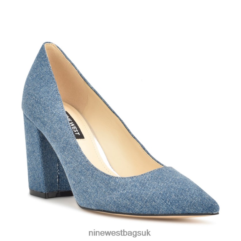Nine West Cara Dress Pumps RFX40B868 - Nine West Bags UK Blue Denim