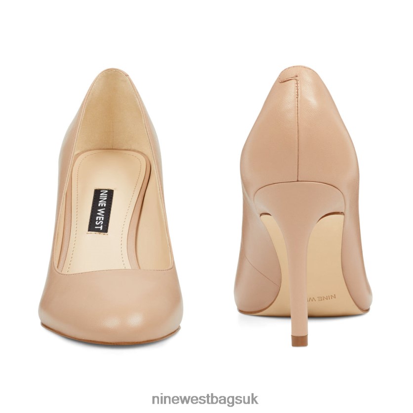 Nine West Dylan Round Toe Pumps RFX40B2382 - Nine West Sandals UK Barely Nude Leather