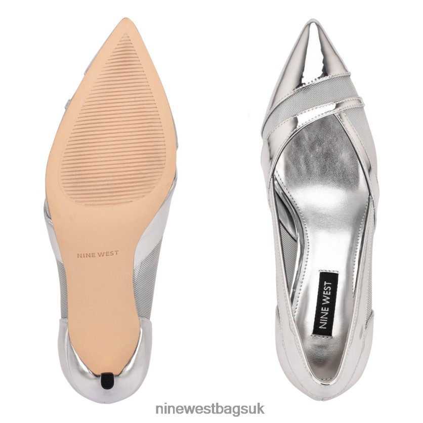 Nine West Evani Dress Pumps RFX40B1881 - Nine West UK Silver Mirror Metallic