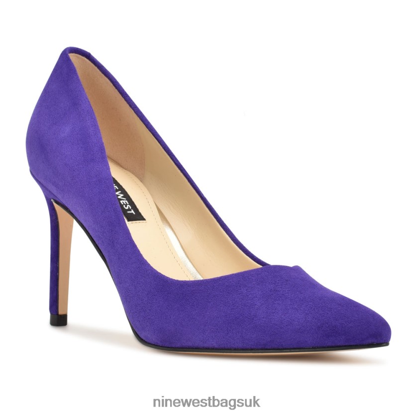 Nine West Ezra Pointy Toe Pumps RFX40B2142 - Nine West Sandals UK Medium Purple Suede