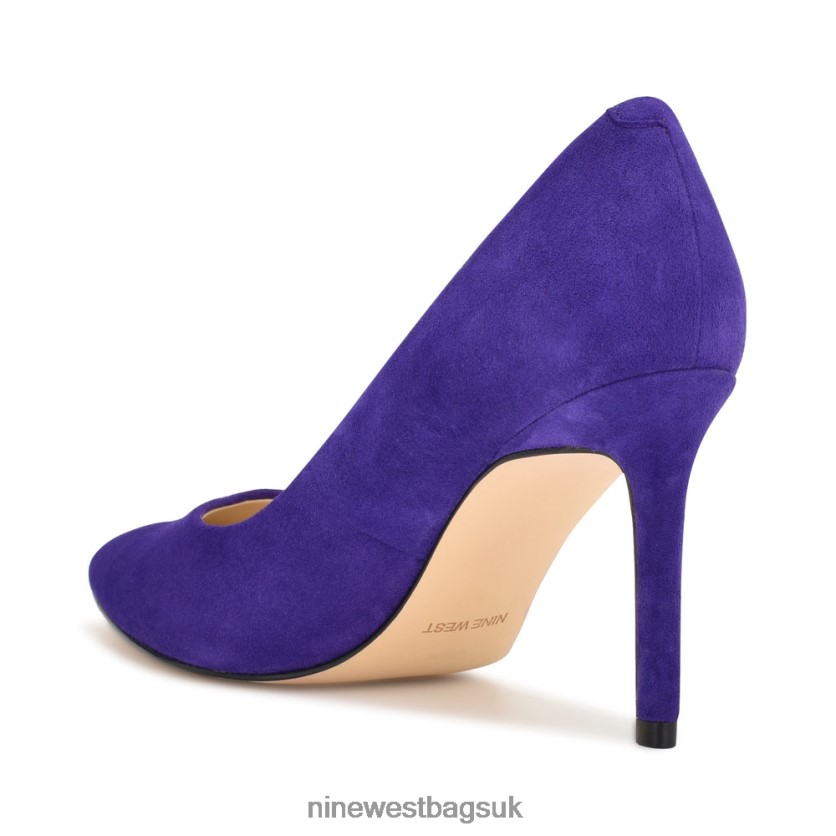 Nine West Ezra Pointy Toe Pumps RFX40B2142 - Nine West Sandals UK Medium Purple Suede