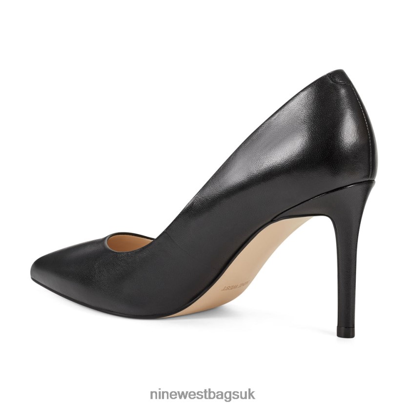 Nine West Ezra Pointy Toe Pumps RFX40B2365 - Nine West UK Black Leather