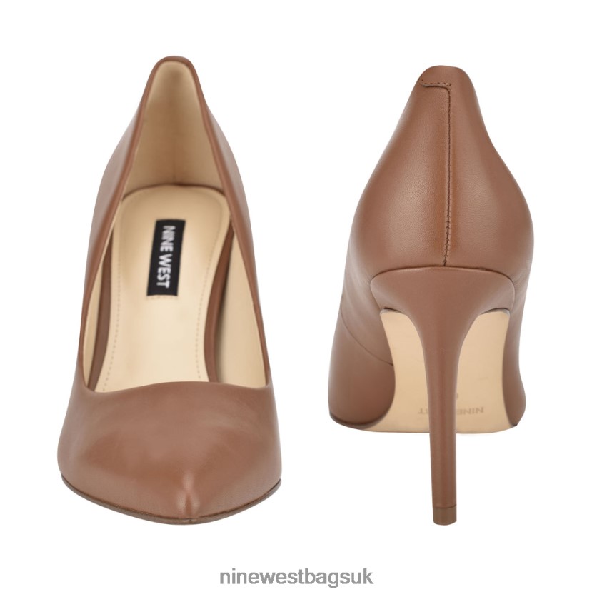 Nine West Ezra Pointy Toe Pumps RFX40B2398 - Nine West Sandals UK Light Brown Leather