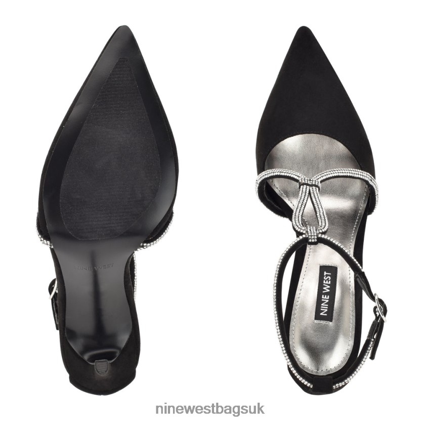 Nine West Fabel Pointy Toe Pumps RFX40B1877 - Nine West UK Black Suede