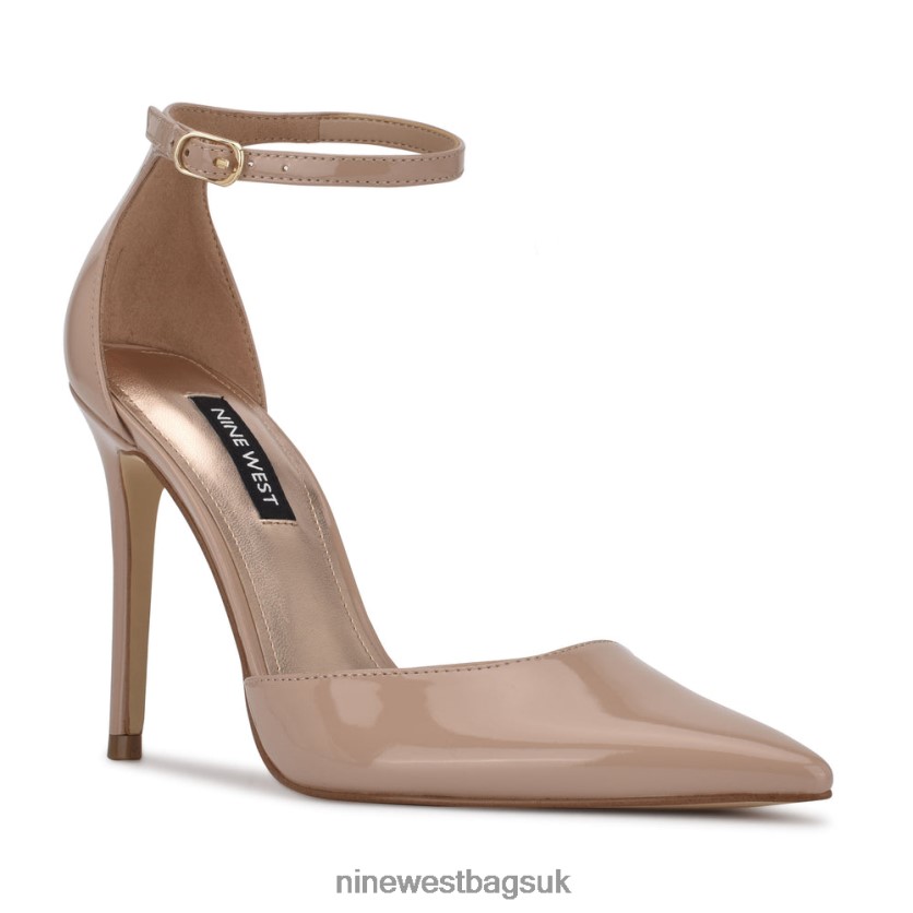 Nine West Faiz Pointy Toe Ankle Strap Pumps RFX40B1465 - Nine West UK Barely Nude