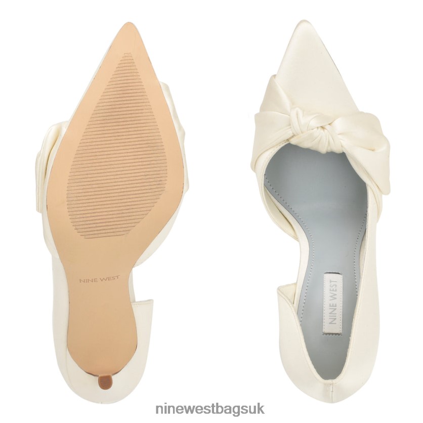 Nine West Fanz d\'Orsay Pumps RFX40B1389 - Nine West UK Ivory Satin