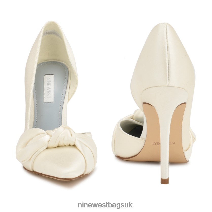 Nine West Fanz d\'Orsay Pumps RFX40B1594 - Nine West Sandals UK Ivory Satin