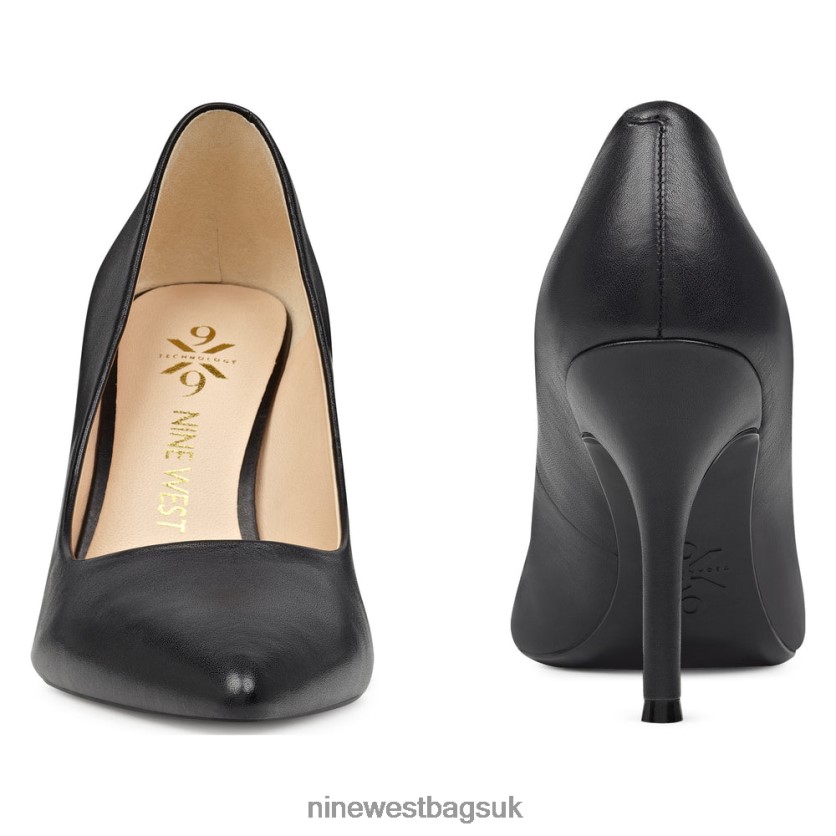 Nine West Fifth 9x9 Pointy Toe Pumps RFX40B2374 - Nine West Sandals UK Black Leather