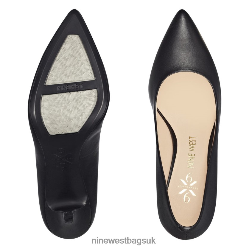 Nine West Fifth 9x9 Pointy Toe Pumps RFX40B2374 - Nine West Sandals UK Black Leather