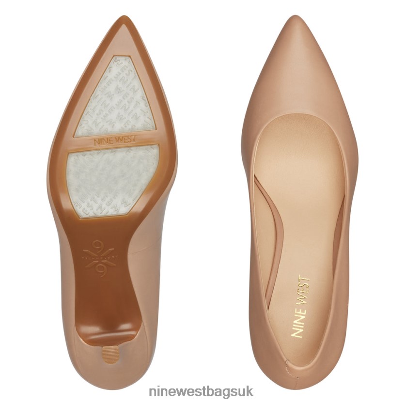 Nine West Fifth 9x9 Pointy Toe Pumps RFX40B2381 - Nine West UK Barely Nude Leather