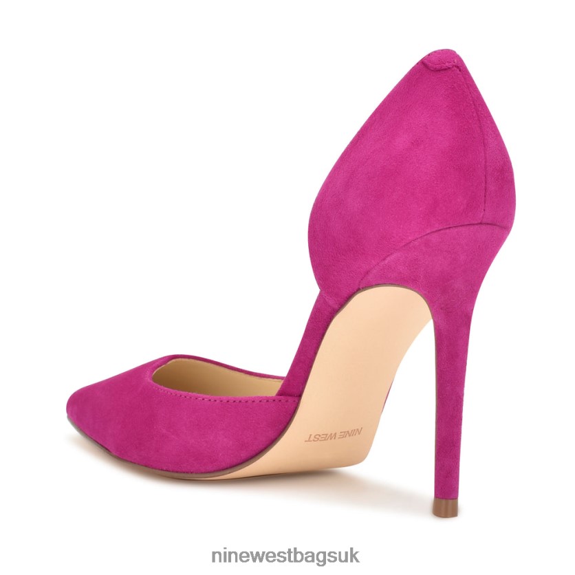 Nine West Folowe d\'Orsay Pointy Toe Pumps RFX40B1620 - Nine West Bags UK Pink Suede