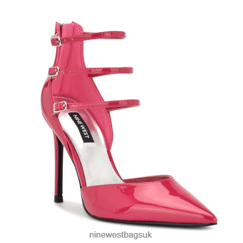 Nine West Frann d\'Orsay Strappy Pumps RFX40B890 - Nine West Sandals UK Pink Patent