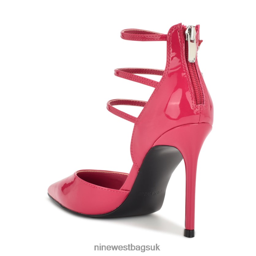 Nine West Frann d\'Orsay Strappy Pumps RFX40B890 - Nine West Sandals UK Pink Patent