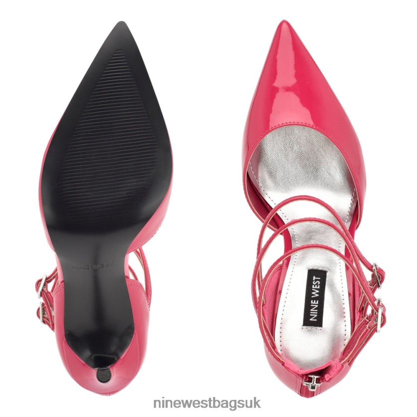 Nine West Frann d\'Orsay Strappy Pumps RFX40B890 - Nine West Sandals UK Pink Patent