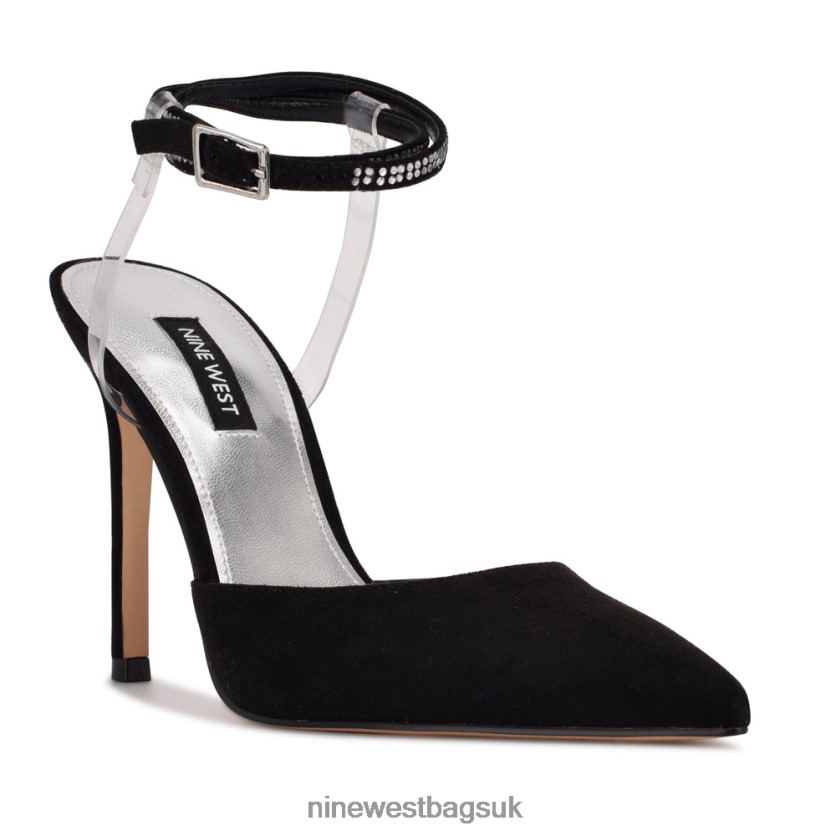 Nine West Frant Ankle Wrap Pumps RFX40B1424 - Nine West Bags UK Black/Clear