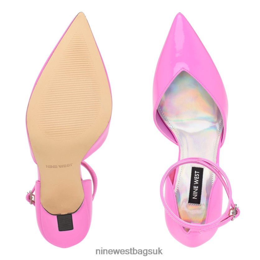 Nine West Frends Ankle Strap d\'Orsay Pumps RFX40B900 - Nine West Bags UK Pink Patent