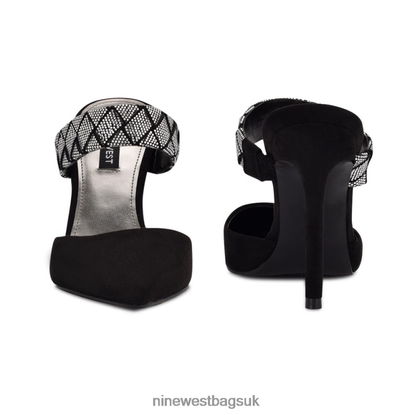 Nine West Fresah Pointy Toe Pumps RFX40B1417 - Nine West UK Black Suede