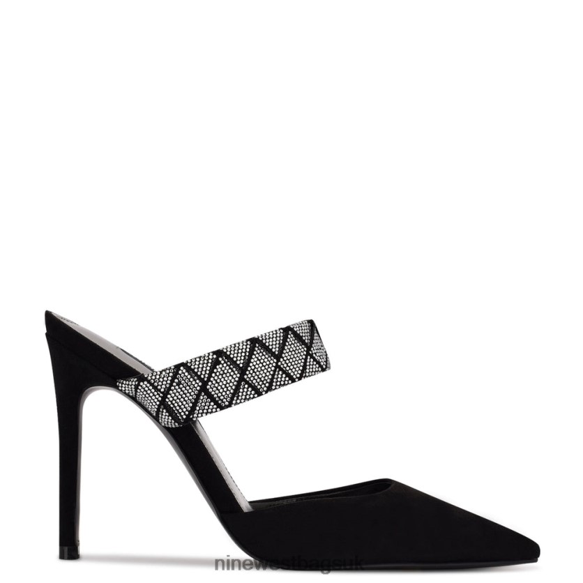 Nine West Fresah Pointy Toe Pumps RFX40B1891 - Nine West UK Sale Black Suede