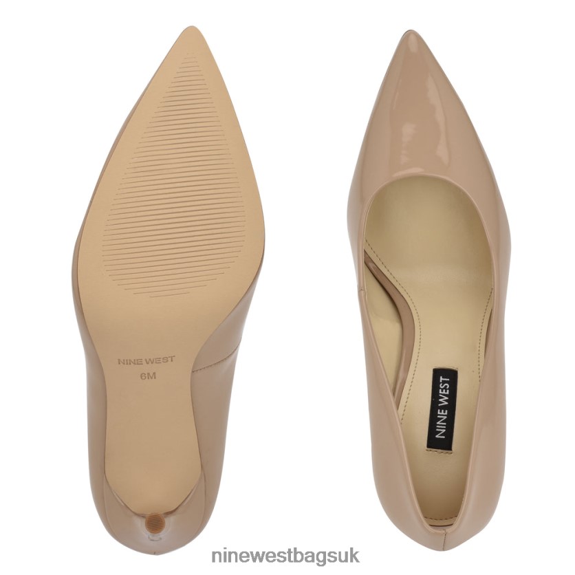 Nine West Fresh Pointy Toe Pumps RFX40B1446 - Nine West Sandals UK Antique Taupe Patent