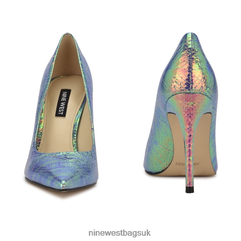 Nine West Fresh Pointy Toe Pumps RFX40B1457 - Nine West UK Iridescent Snake Print