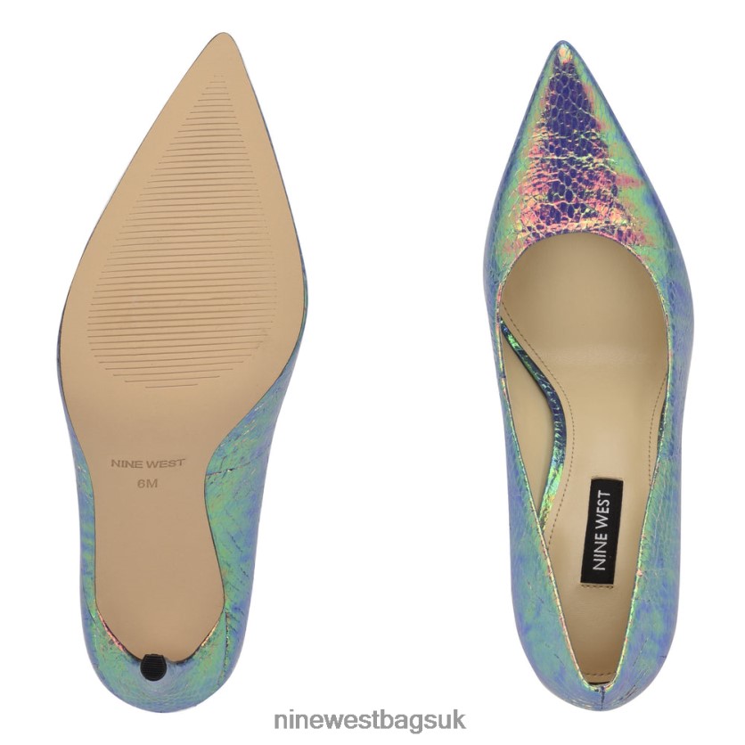 Nine West Fresh Pointy Toe Pumps RFX40B1457 - Nine West UK Iridescent Snake Print