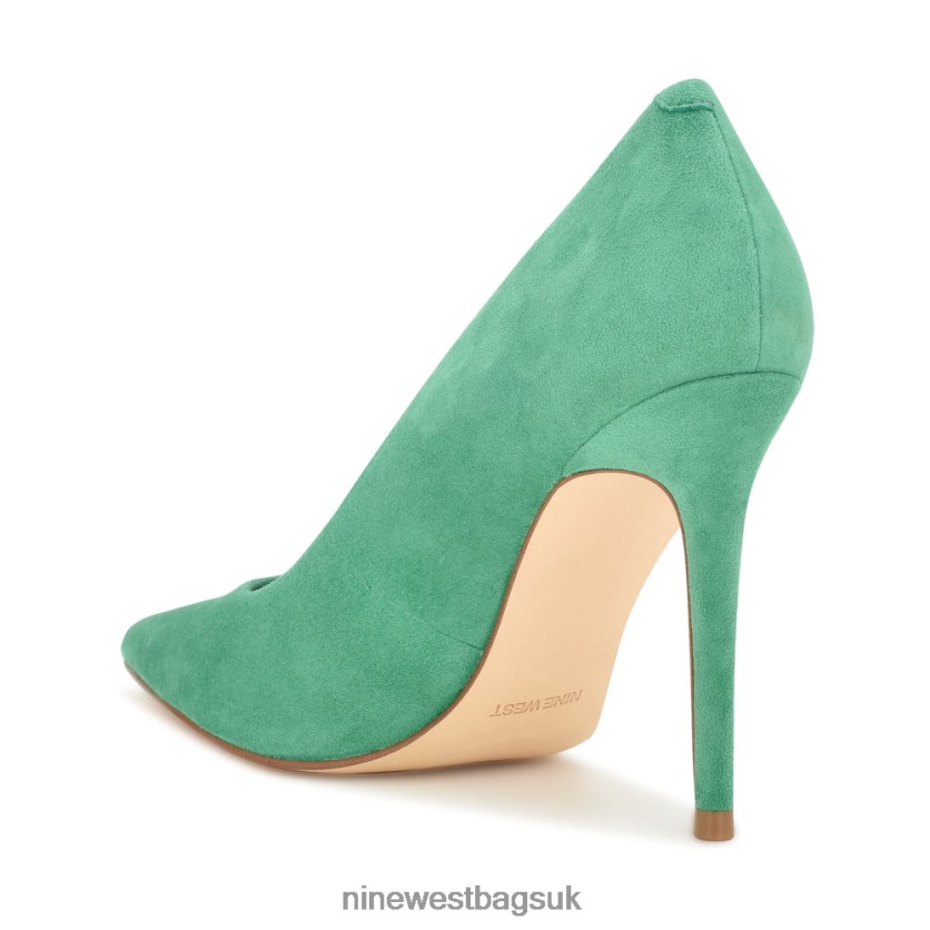 Nine West Fresh Pointy Toe Pumps RFX40B1565 - Nine West UK Green Suede