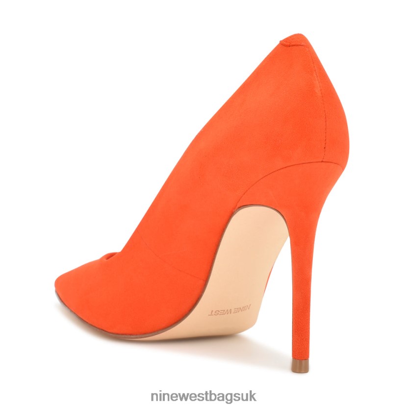 Nine West Fresh Pointy Toe Pumps RFX40B1566 - Nine West Sandals UK Neon Orange Suede
