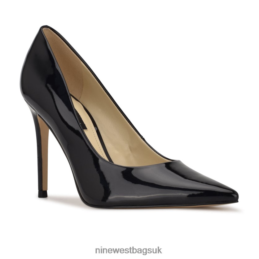 Nine West Fresh Pointy Toe Pumps RFX40B1580 - Nine West Bags UK Black Patent