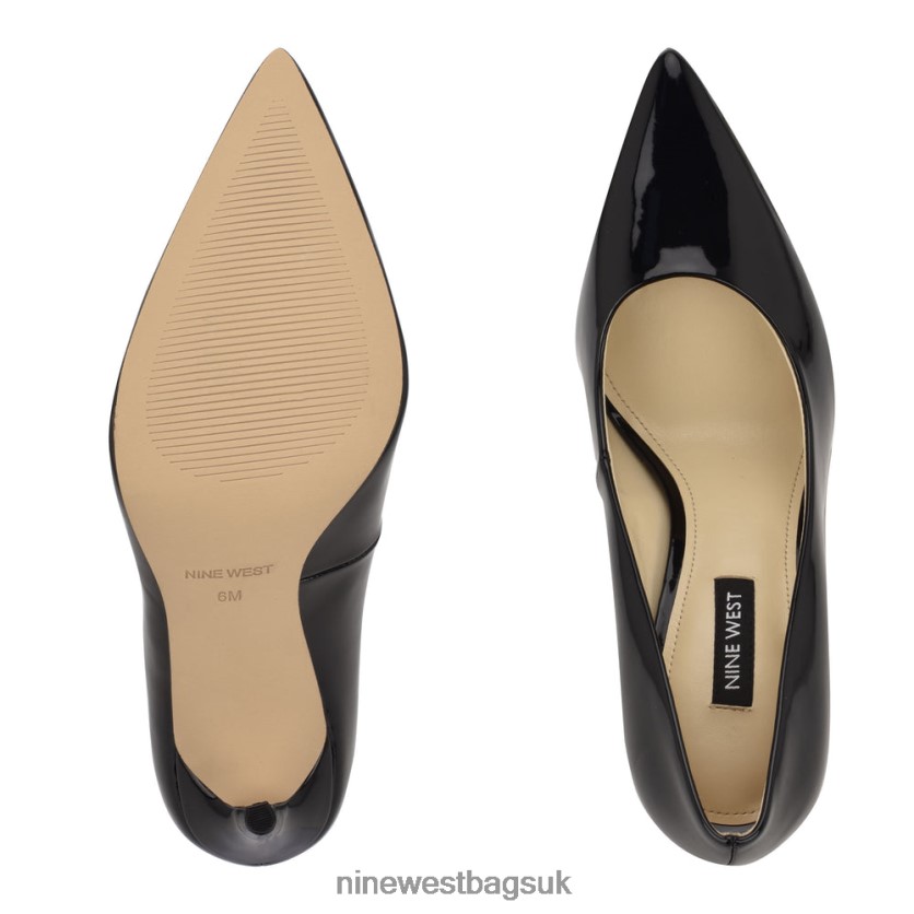 Nine West Fresh Pointy Toe Pumps RFX40B1580 - Nine West Bags UK Black Patent