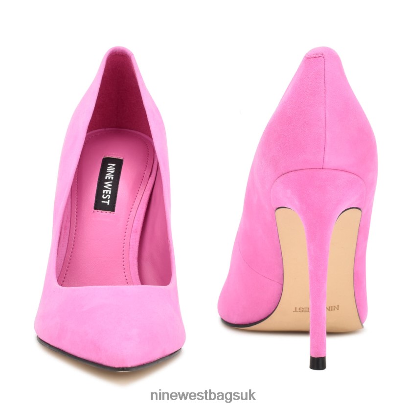 Nine West Fresh Pointy Toe Pumps RFX40B1584 - Nine West Bags UK Magenta Suede
