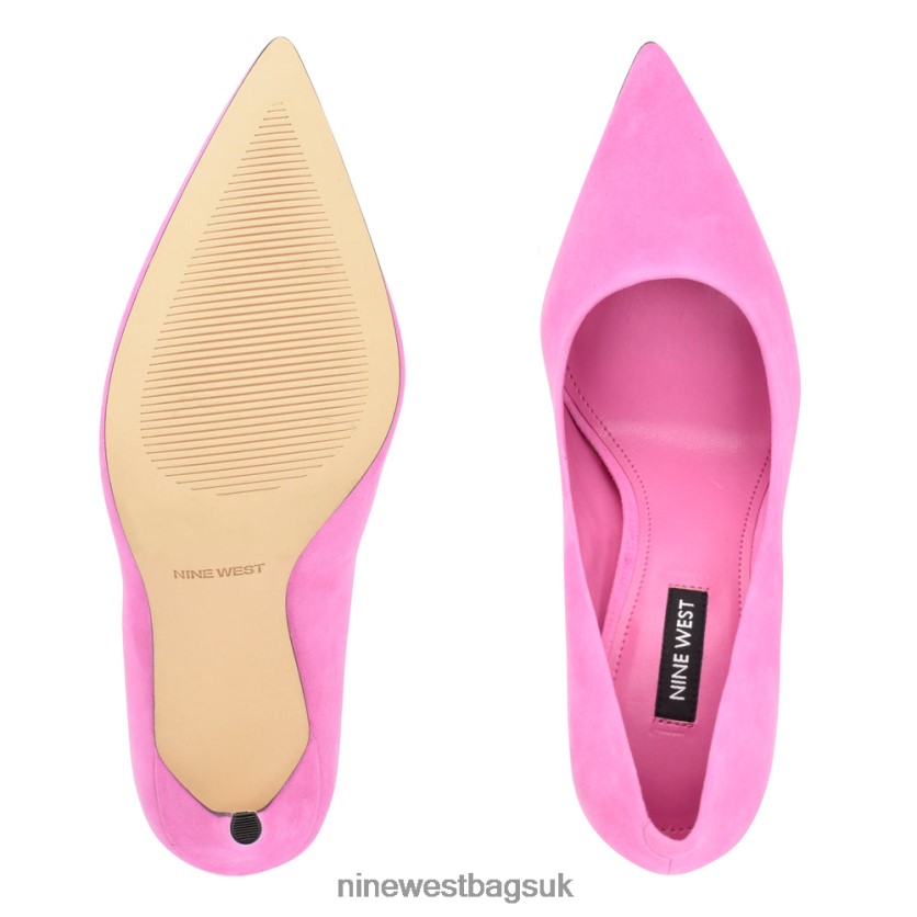Nine West Fresh Pointy Toe Pumps RFX40B1584 - Nine West Bags UK Magenta Suede