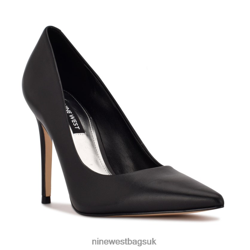 Nine West Fresh Pointy Toe Pumps RFX40B1599 - Nine West UK Sale Black Leather