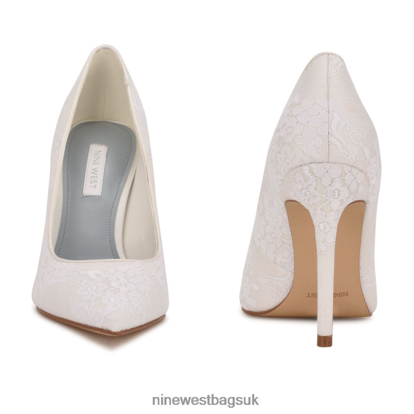 Nine West Fresh Pointy Toe Pumps RFX40B1630 - Nine West Sandals UK White Lace