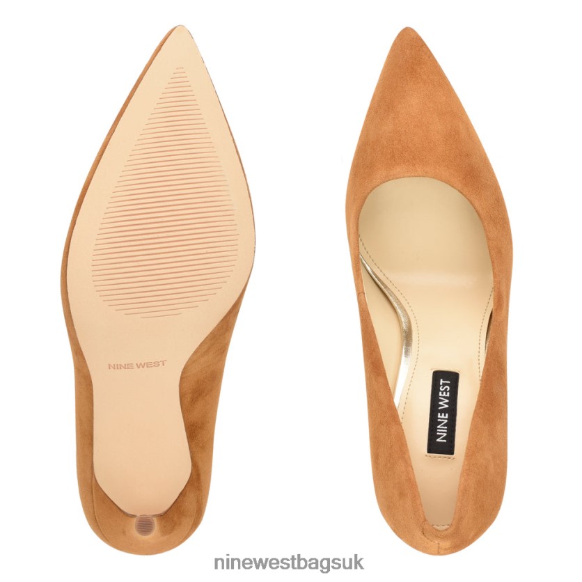Nine West Fresh Pointy Toe Pumps RFX40B1633 - Nine West UK Dark Natural Suede
