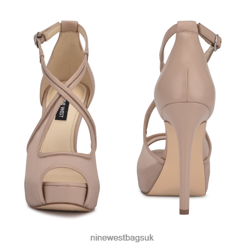 Nine West Hanya Peep Toe Platform Pumps RFX40B1453 - Nine West UK Natural