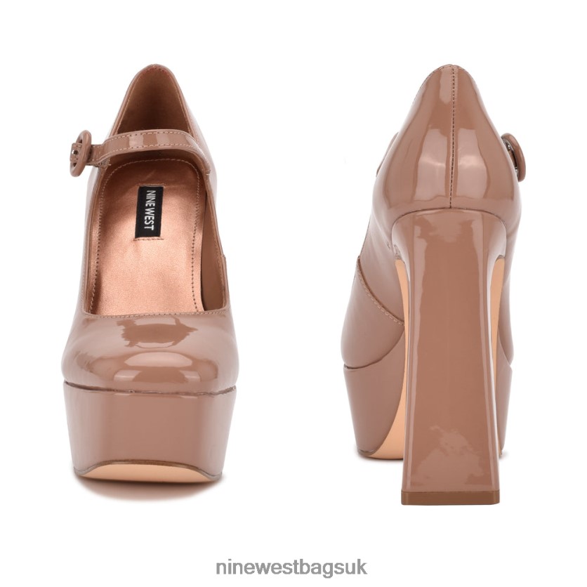 Nine West Kares Platform Mary Jane Heels RFX40B1414 - Nine West Sandals UK Clay Patent