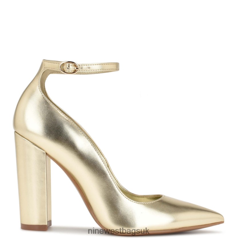 Nine West Plana Ankle Strap Pumps RFX40B1398 - Nine West Sandals UK Platino