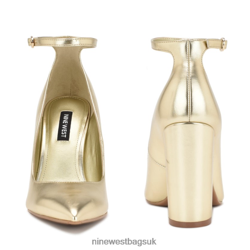 Nine West Plana Ankle Strap Pumps RFX40B1398 - Nine West Sandals UK Platino