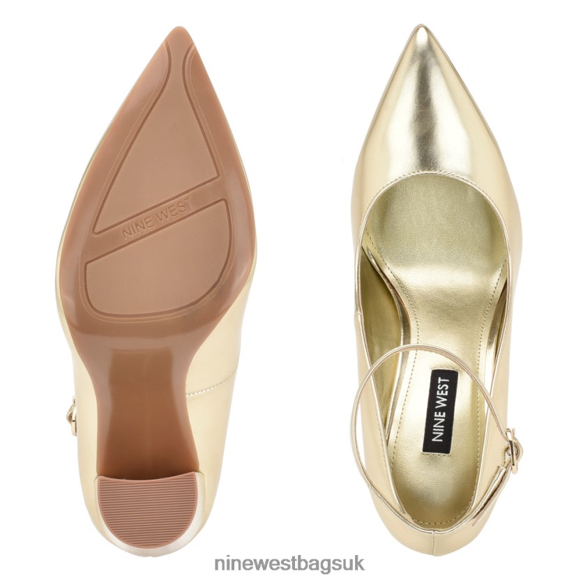 Nine West Plana Ankle Strap Pumps RFX40B1398 - Nine West Sandals UK Platino