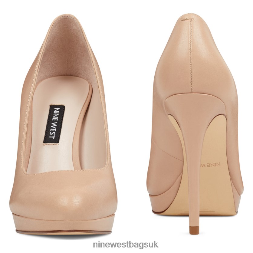 Nine West Quabree Platform Pumps RFX40B2364 - Nine West Bags UK Barely Nude Leather