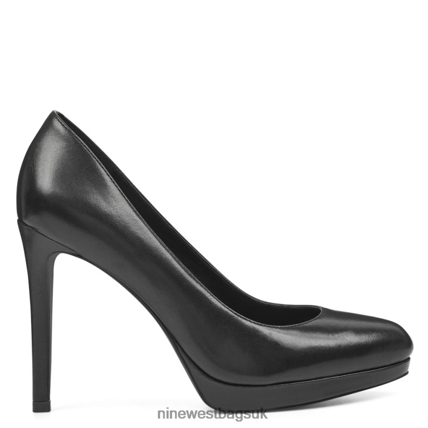Nine West Quabree Platform Pumps RFX40B2367 - Nine West UK Sale Black Leather