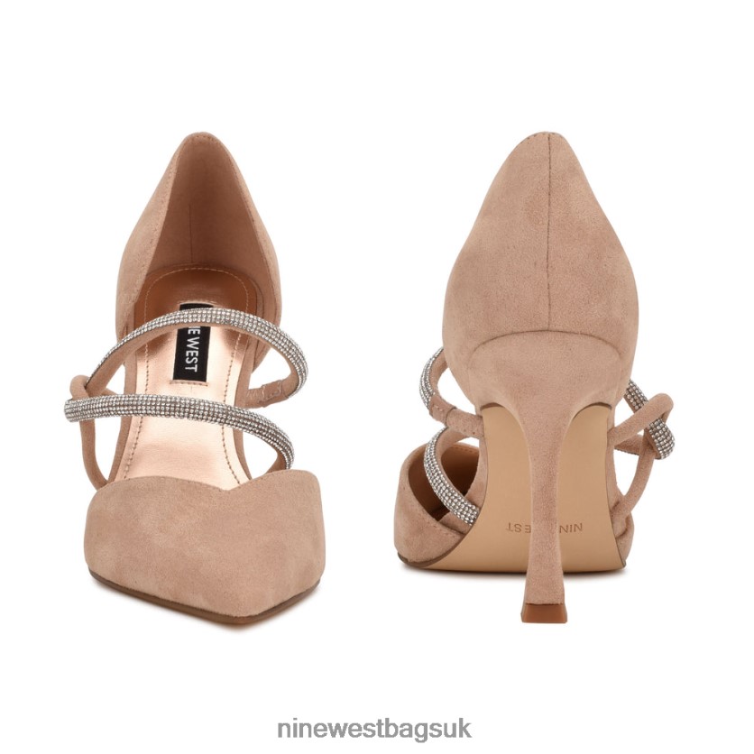 Nine West Sparks Dress Pumps RFX40B1948 - Nine West Bags UK Barely Nude Suede