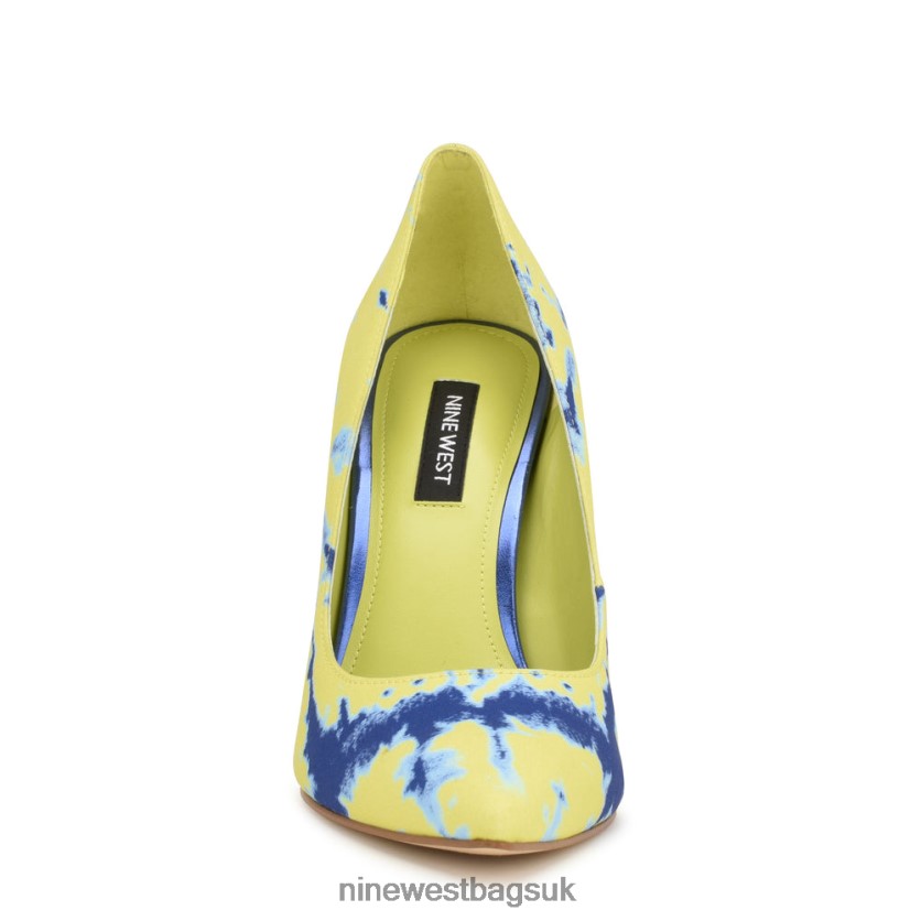 Nine West Tatiana Pointy Toe Pumps RFX40B1377 - Nine West UK Neon Green Blue Tie Dye
