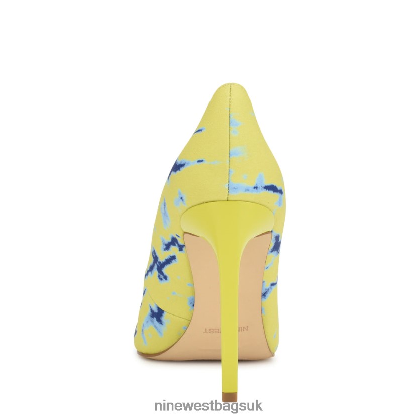 Nine West Tatiana Pointy Toe Pumps RFX40B1377 - Nine West UK Neon Green Blue Tie Dye